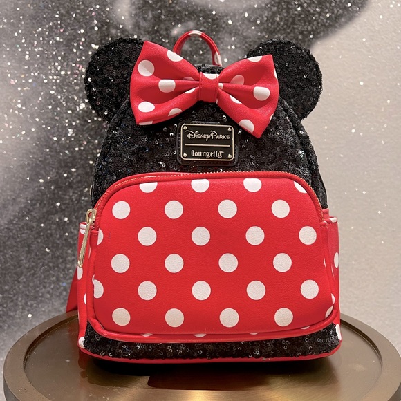Disney Minnie Mouse Loungefly Backpack - Picture 1 of 8